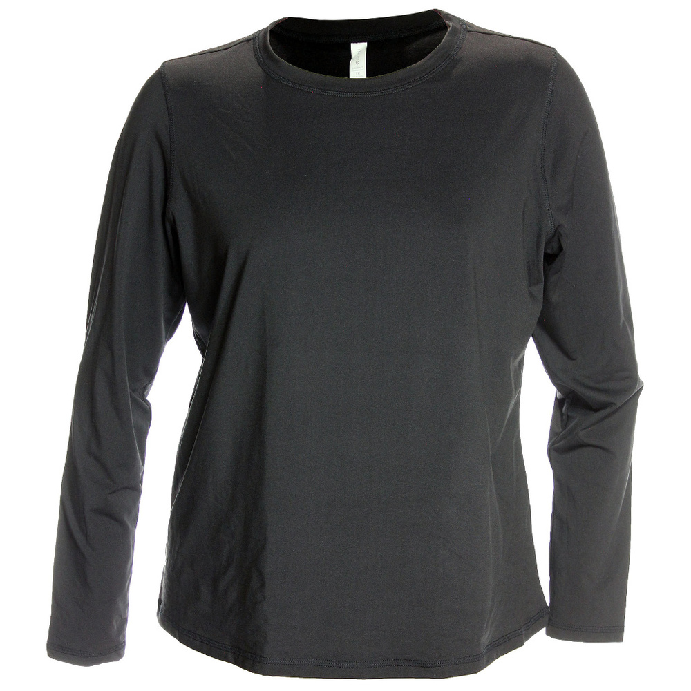 1x Ideology Black Long Sleeve Base Layer Knit Top NEW w/ Tags Plus Sizes